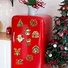 10PCS DIY Pearl Diamond Painting Christmas Fridge Magnets, Sparkling Rhinestone Refrigerator Magnet Craft Kit for Home Decor & Gifts