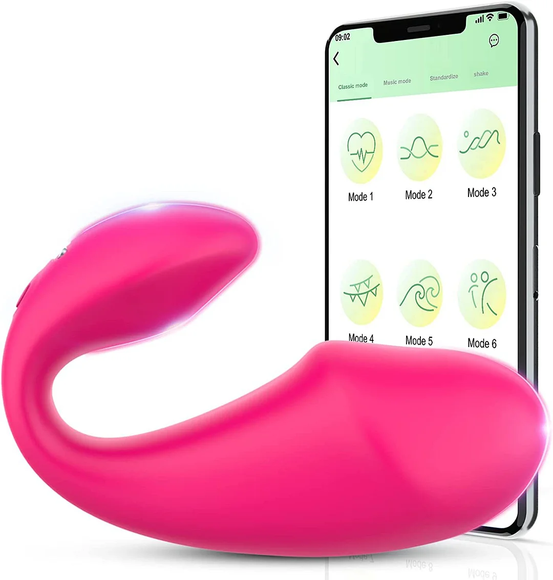 Wireless App Control Wearable Panties Vibrator Female G Spot Dildo G Spot Stimulator Vaginal Kegel Ball - Rose Toy