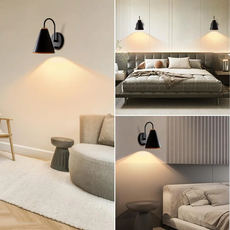 Azanaz Wandleuchten 2er Set Grün - Metall Lampen Mit E27 & Drehschalter