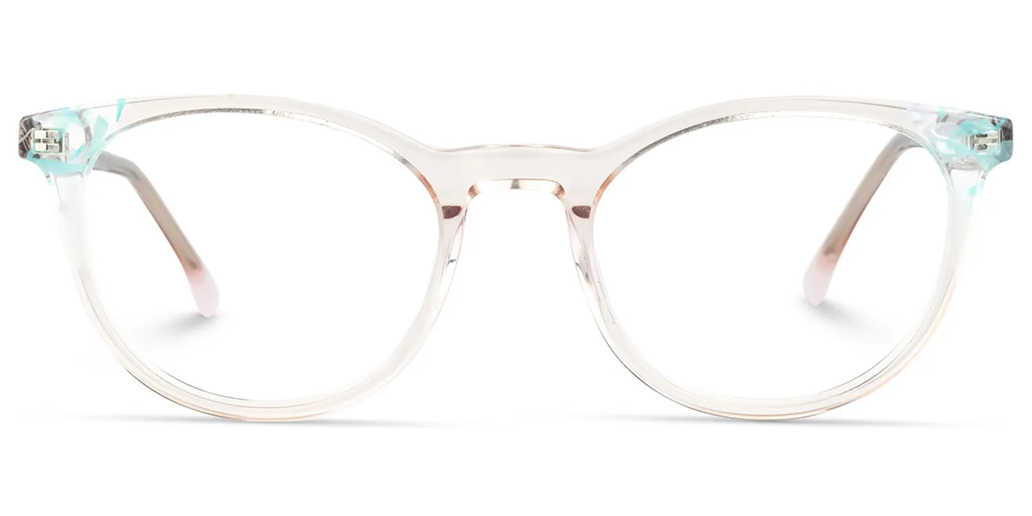 Tadeo Hellrosa Cateye Brille Hellrosa