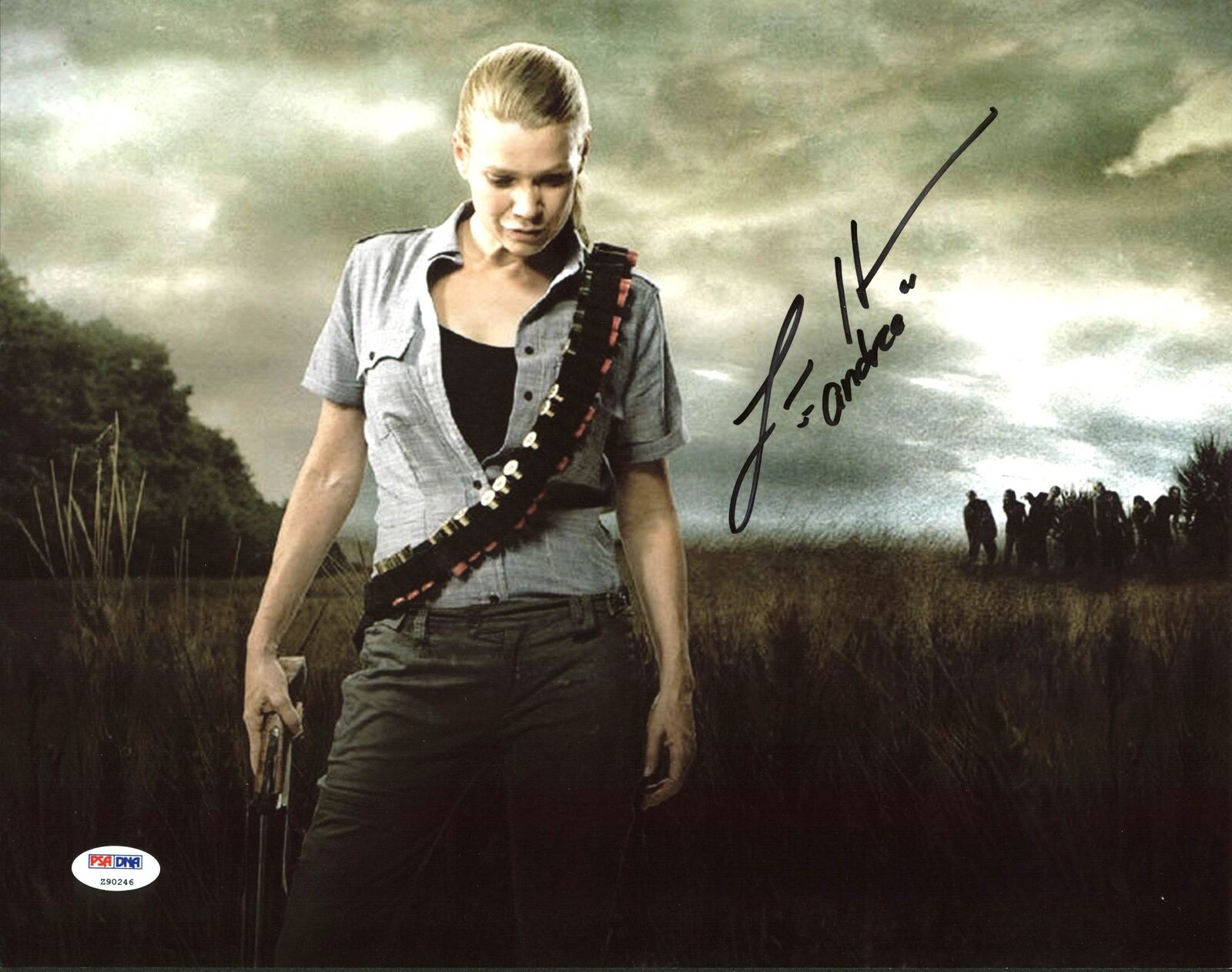 Laurie Holden The Walking Dead Authentic Signed 11X14 Photo Poster painting PSA/DNA #Z90246
