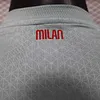 Joyfball 2025/2026 Player Version Long Sleeve AC Milan Away Football Shirt 1:1 Thai Quality（The player version jersey is a bit tight, please pay attention to the size selection）
