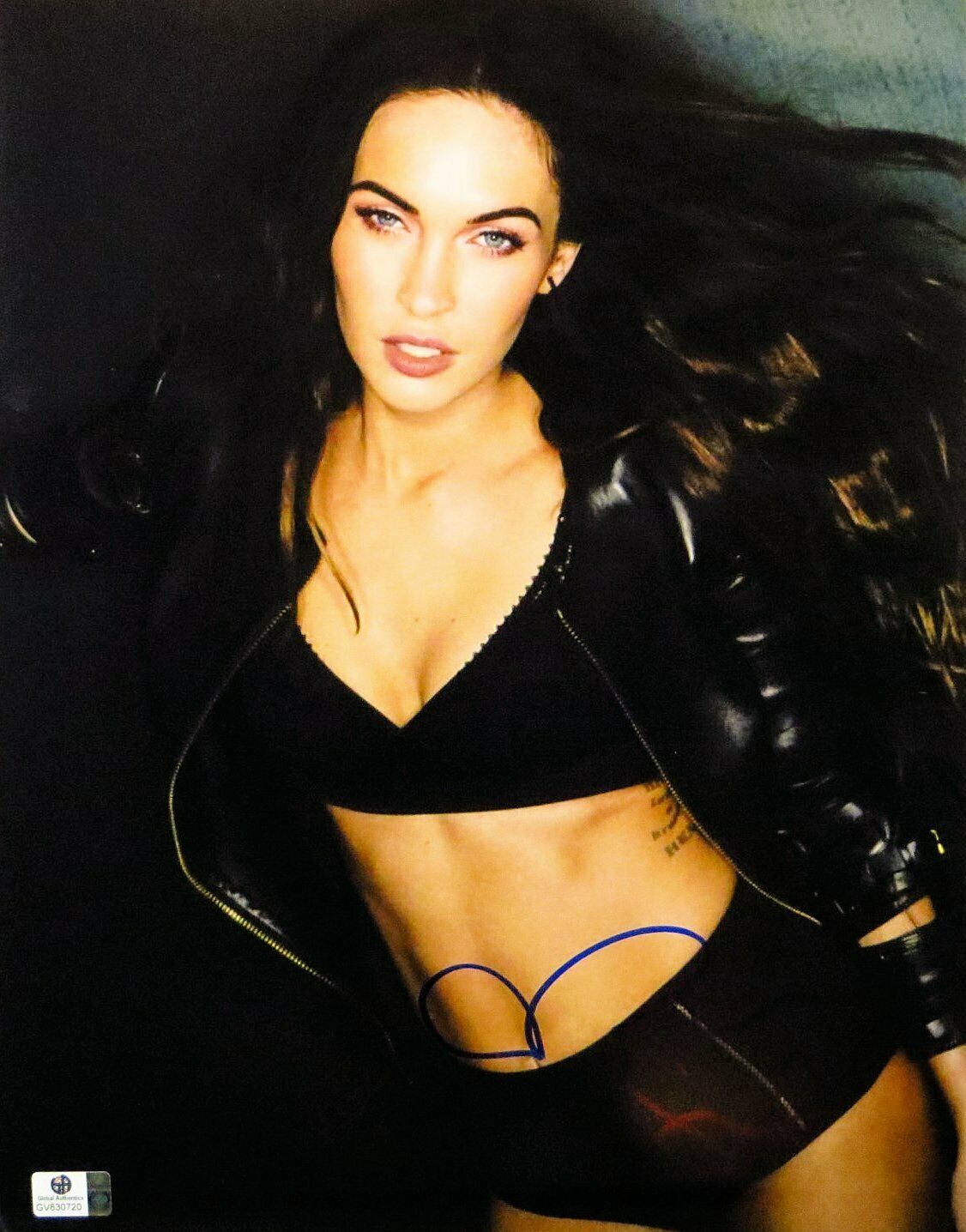 Megan Fox Signed Autographed 11X14 Photo Poster painting Sexy Black Underwear GV830720