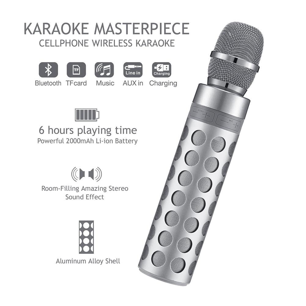 All People Karaoke Wireless Microphone Speaker Bluetooth Connection