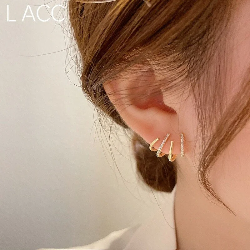New Trend Design Earrings Women's Light Luxury High-end Unique Earrings Fashion All-match Earrings