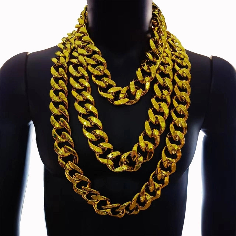 5 Pieces Exaggerated Solid Color Ccb Necklace
