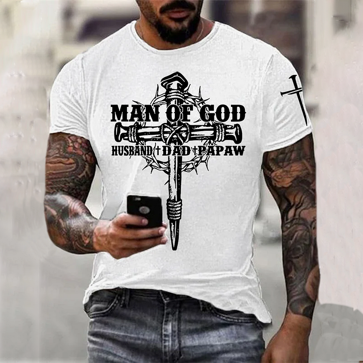 BrosWear Men's Faith Cross T-Shirt