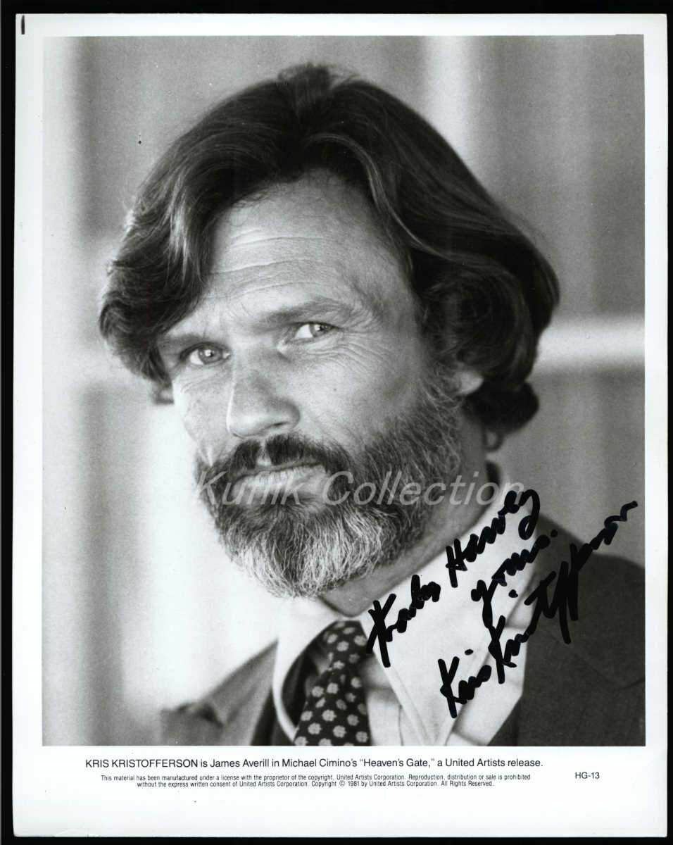 Kris Kristofferson - Signed Autograph Movie Still - Soldier's Daughter Never Cri