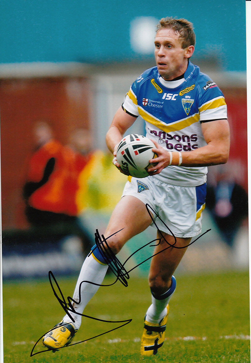 Warrington Wolves Hand Signed Brett Hodgson 12x8 Photo Poster painting 2.