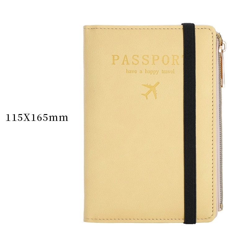 Unisex Letter Airplane Pu Leather Zipper Hidden Buckle Wallets