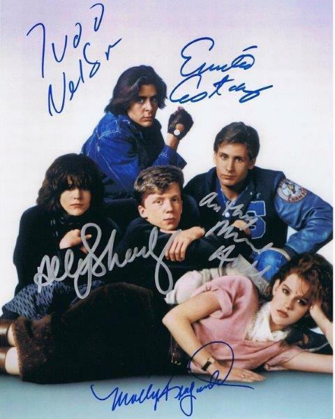 REPRINT - THE BREAKFAST CLUB Emilio Estevez - Molly Signed 8 x 10 Photo Poster painting RP