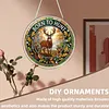 Diamond Painting Single-Sided Acrylic Deer Pendant for Home Wall Door and Window Decoration