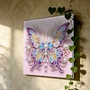 DIY Pearl Painting Butterfly for Home Wall Decor with Frame(25x25cm)