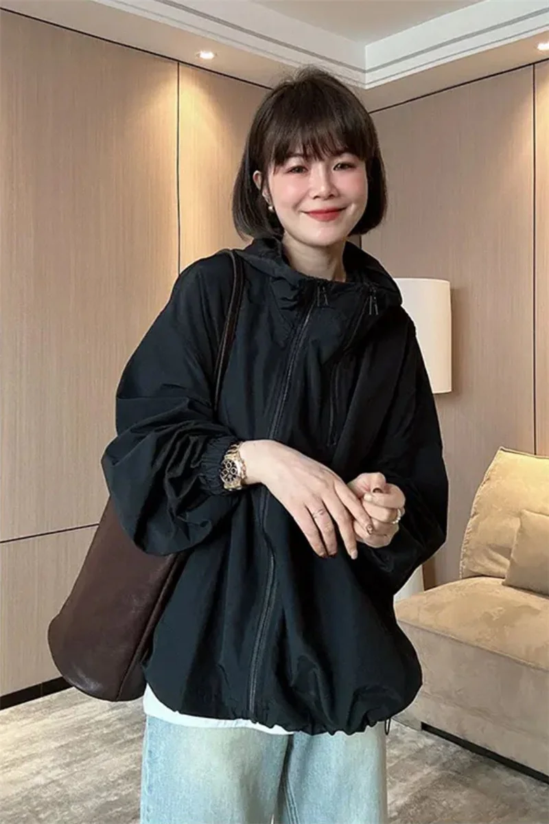 Toloer Charge Coat Female Thin Spring And Summer 2024 New Korean Version Loose Temperament Senior Sense Small Jacket-Outfit Ideas