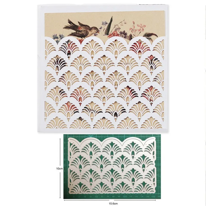 Craft Dies Metal Cutting Dies Cut Die Lace Corner Border Frame Decoration Scrapbook Dies Knife Mould Blade Punch Stencils Dies
