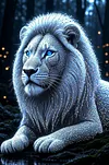 Luxury AB Velvet Diamond Painting Kit - Lion