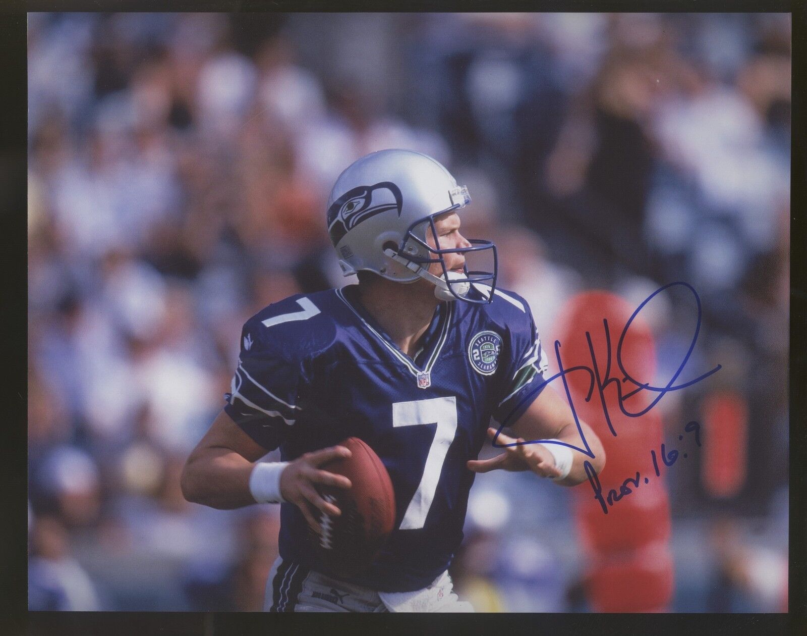 Jon Kitna 8x10 Photo Poster painting Autographed Signed AUTO Seattle Seahawks SPH 0298