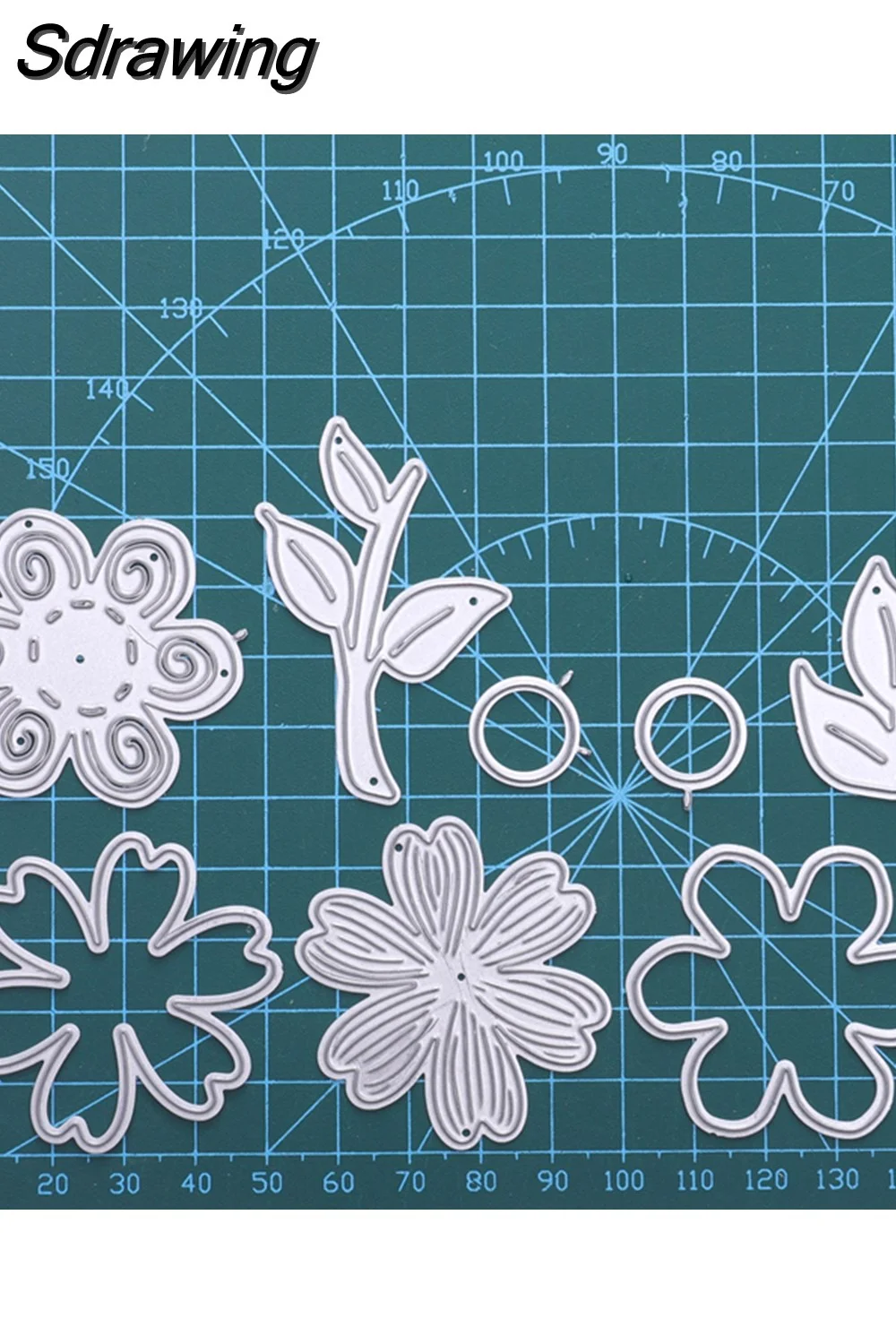 Sdrawing Leaf Series Metal Cutting Dies Flower Scrapbooking for Making Cards Decorative Embossing DIY Crafts Stencils Die Cuts