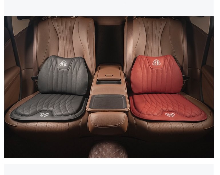Napa Leather Car Seat Cushion Lumbar Seat Cushion