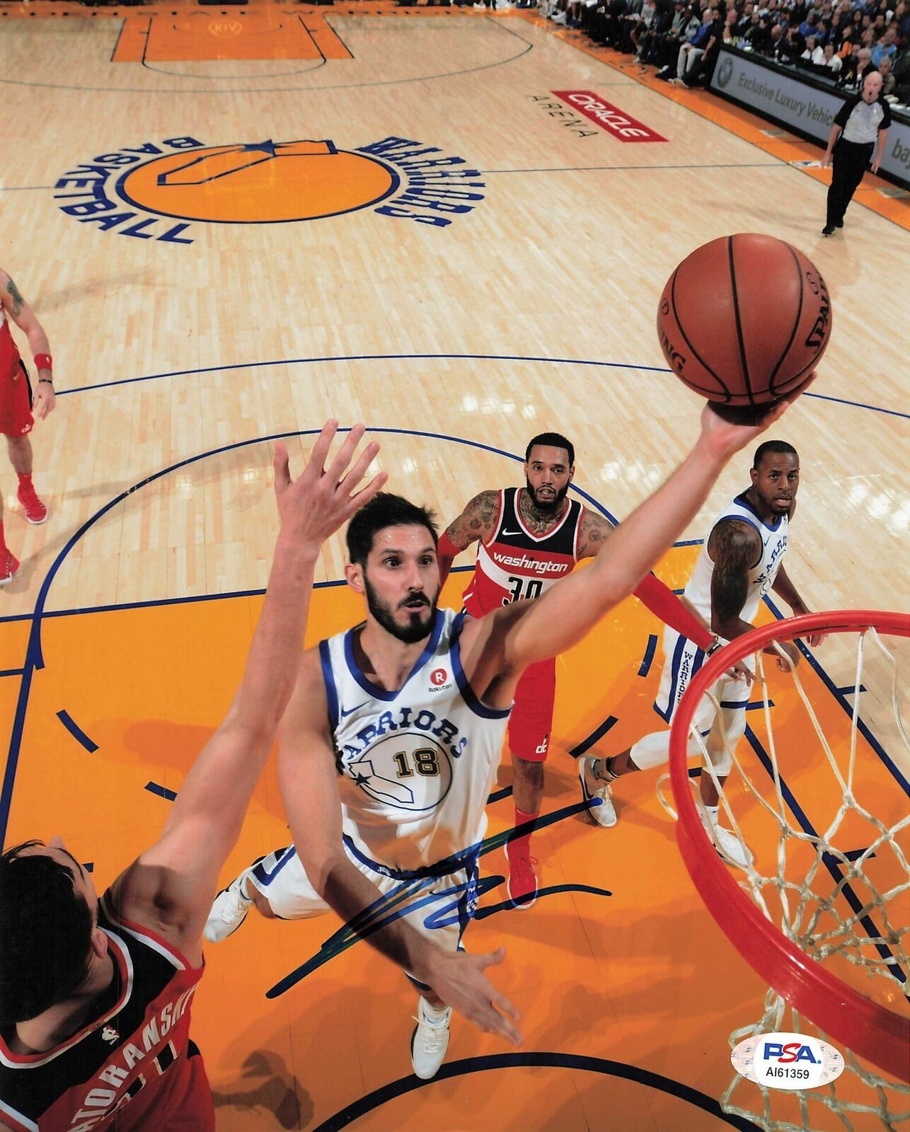 Omri Casspi signed 8x10 Photo Poster painting PSA/DNA Warriors Autographed