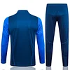 2023/2024 Manchester United Half-Pull Training Suit Royal Blue Football Shirt 1:1 Thai Quality