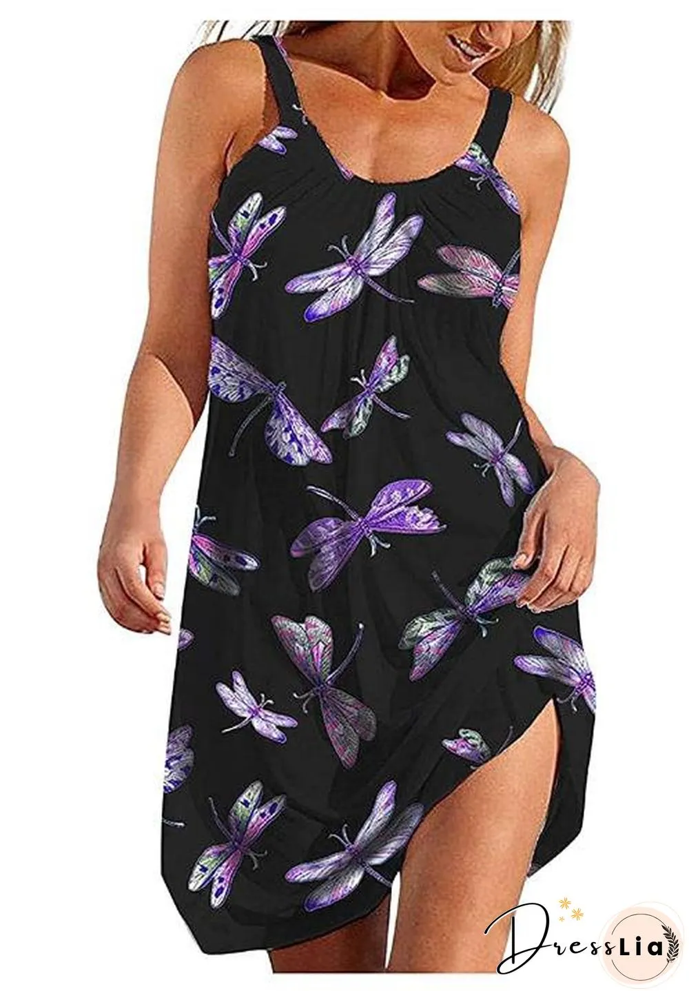 Sea Shell Printed Beach Slip Dress