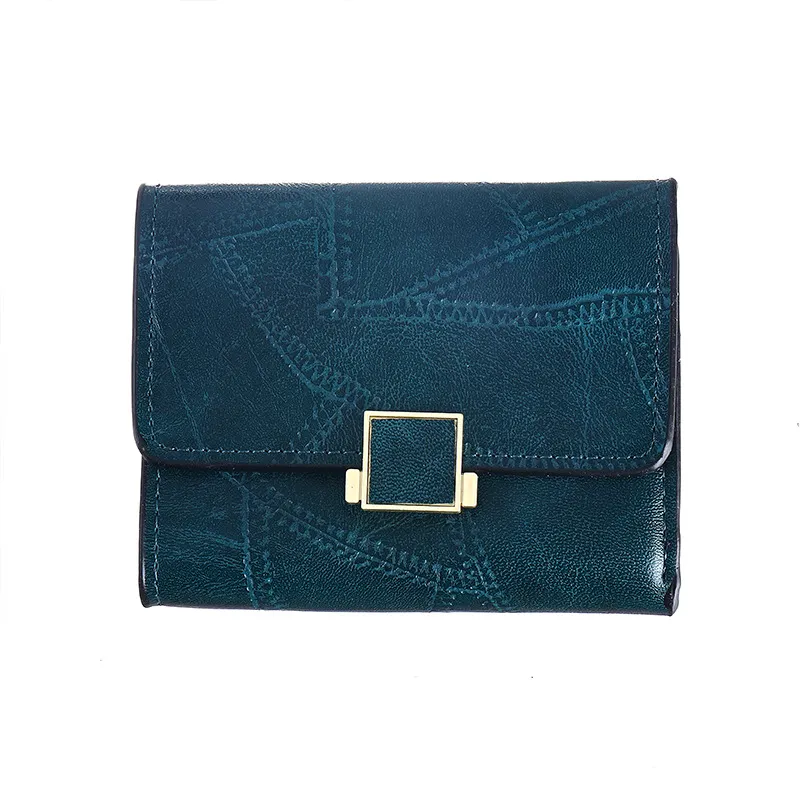 Retro Student Solid Color Simple Multi-card Wallet Coin Purse