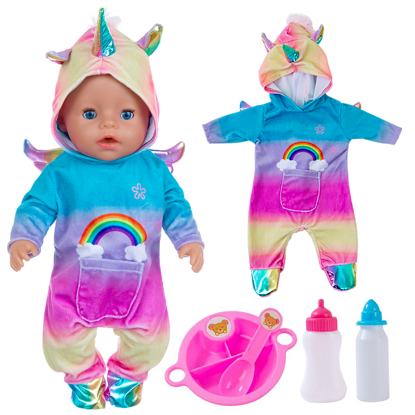 1418in baby dolls clothes and Magic Bottle Baby baby dolls with