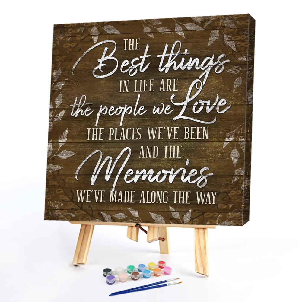 

40*40CM - Paint By Numbers - Letters, 501 Original