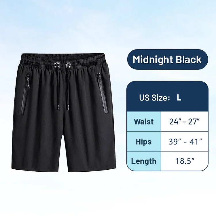 Unisex Ice Silk Stretch Quick-Dry Shorts