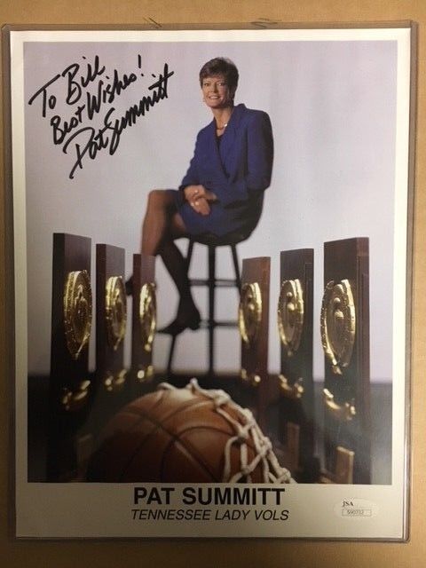 PAT SUMMITT Signed 8x10 Photo Poster painting Lady Vols Champions! JSA Certificate