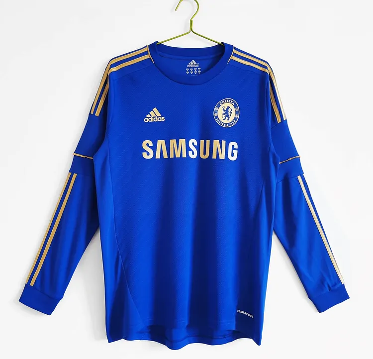 2012/2013 Retro Long Sleeve Chelsea Home Football Jersey