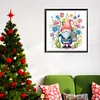 >SALE<5D DIY Partial Special Shaped Drill Diamond Painting Flower Gnome Decor 30x30cm