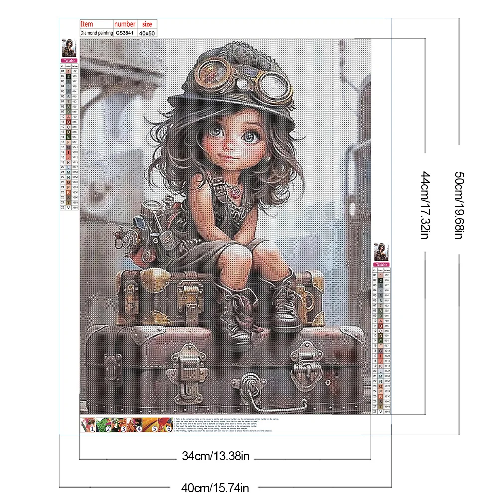 Diamond Painting - Full Square Drill - Mechanic Girl(Canvas|40*50cm)