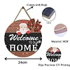 Diamond Painting Wooden Christmas Welcoming Words Hanging Ornament Kits