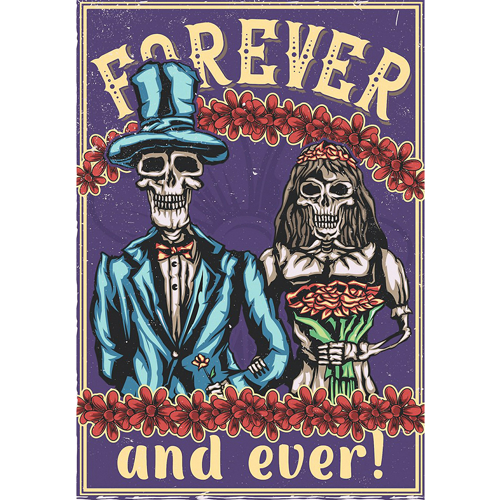 

Zombie Couple - Round Drill Diamond Painting - 30*40CM, 501 Original
