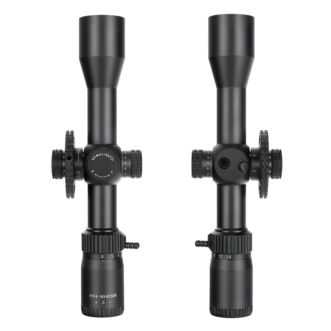 ohhunt® FFP 4-14X40 SFIR First Focal Plane 11 Level Red Illuminator Side Parallax Tactical FFP Scope 