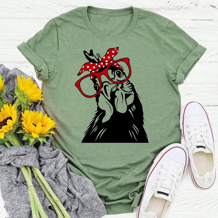 ANB - cow village life Retro Tee -03954