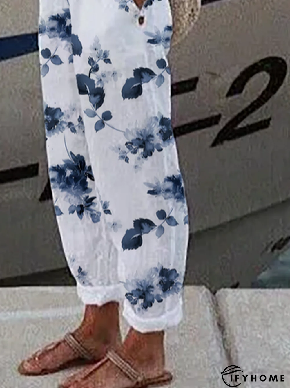 Floral Casual Pants | IFYHOME