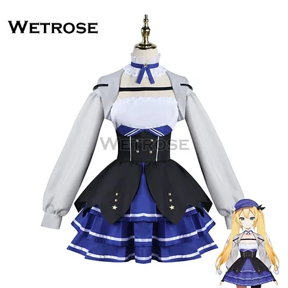 [Wetrose] In Stock Doki Bird Dokibird Nijisanji EN Vtuber Selen Tatsuki Niji New Outfit Cosplay Costume Hat Full Set