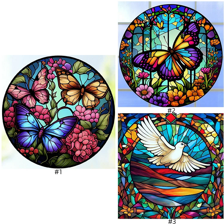 Stained Glass Landscape - Full Round - Diamond Painting (40*30cm)