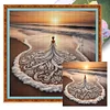 (Stamped/Counted) Beach Dress Girl-11CT/14CT/18CT Cross Stitch 45*45cm