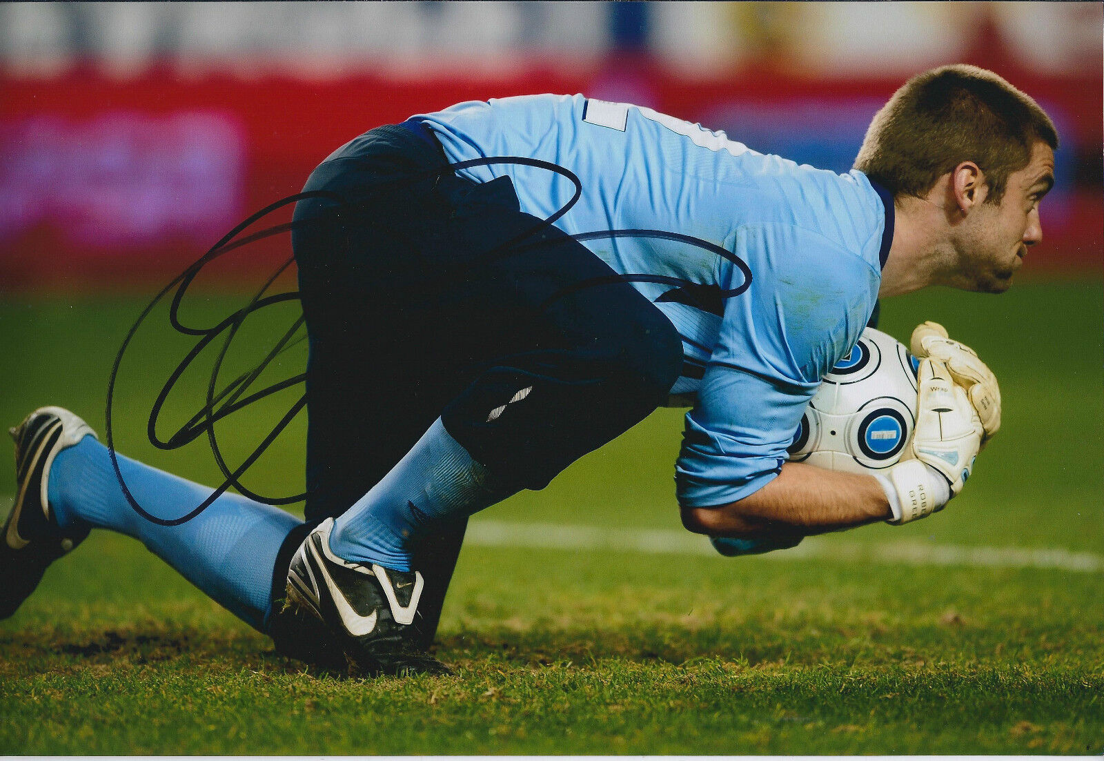 Robert Rob GREEN SIGNED COA Autograph 12x8 Photo Poster painting AFTAL QPR England Goalkeeper