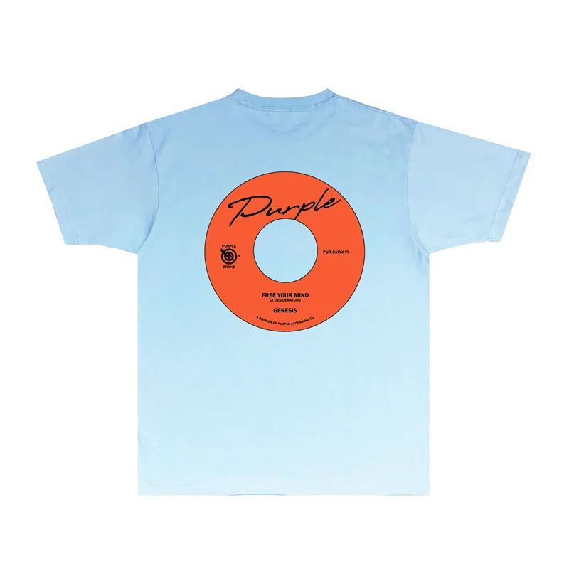 Purple 2023 new fashion T-shirt short sleeves