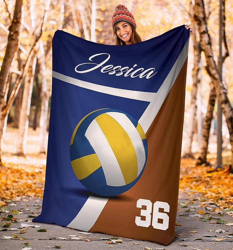 Personalized Volleyball Blanket for Comfort & Unique| BKKid196