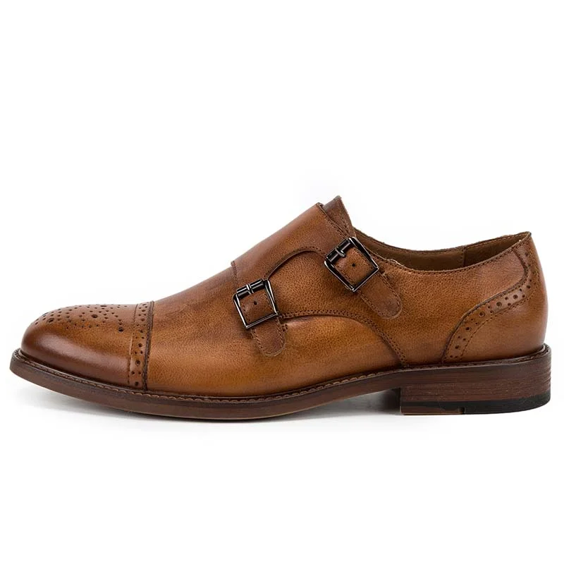 THE BROCK MONK SHOE IN BROWN