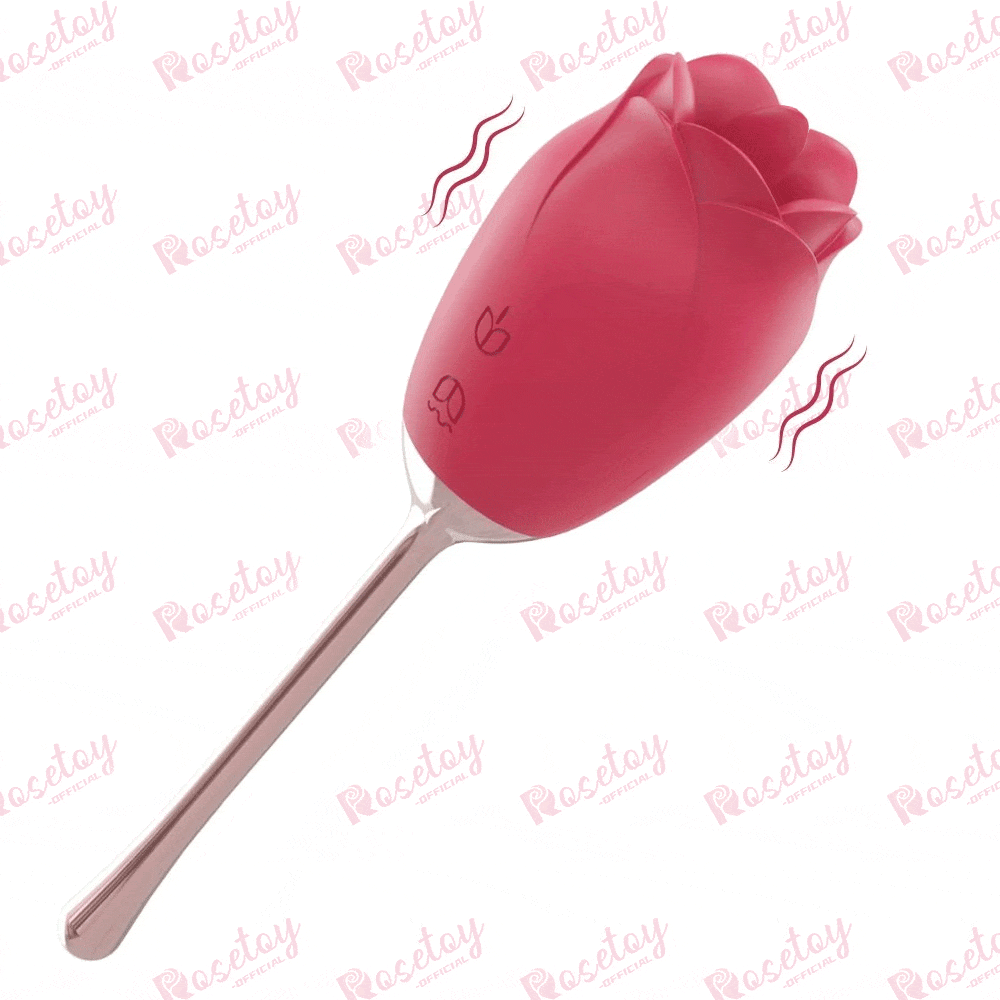 Rose Wand Rose Tongue Vibrator - Rose Toy