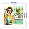 Kitchen Housewife-11CT Stamped Cross Stitch 50*50cm/19.69*19.69in