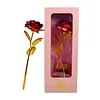 Gioiacombo&trade; Regalo di San Valentino🎁Romantico oro rosa fiore viola finestra confezione regalo regalo di San Valentino lamina d'oro rosa