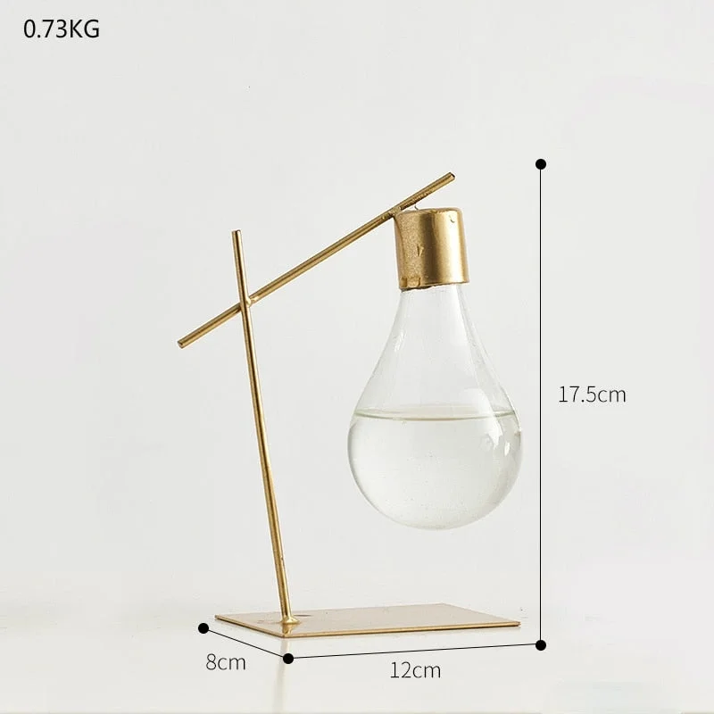 Minimalist Home Decoration Nordic Vase Personality Light Bulb Hydroponic Flower Vase Living Room Decoration Desktop Decoration